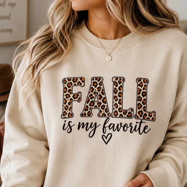 Fall Is My Favorite Leopard Print Sweatshirt