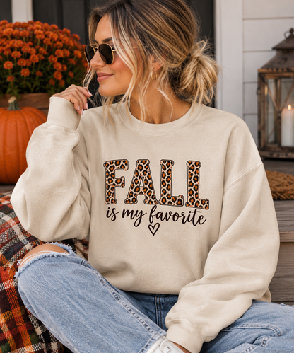 Fall Is My Favorite Leopard Print Sweatshirt