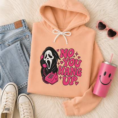 No, You Hang Up Hoodie – Retro Rotary Phone Hoodie