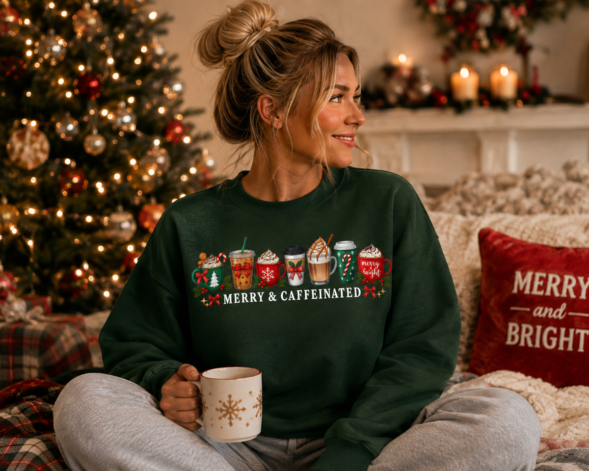 Merry and Caffeinated Sweatshirt