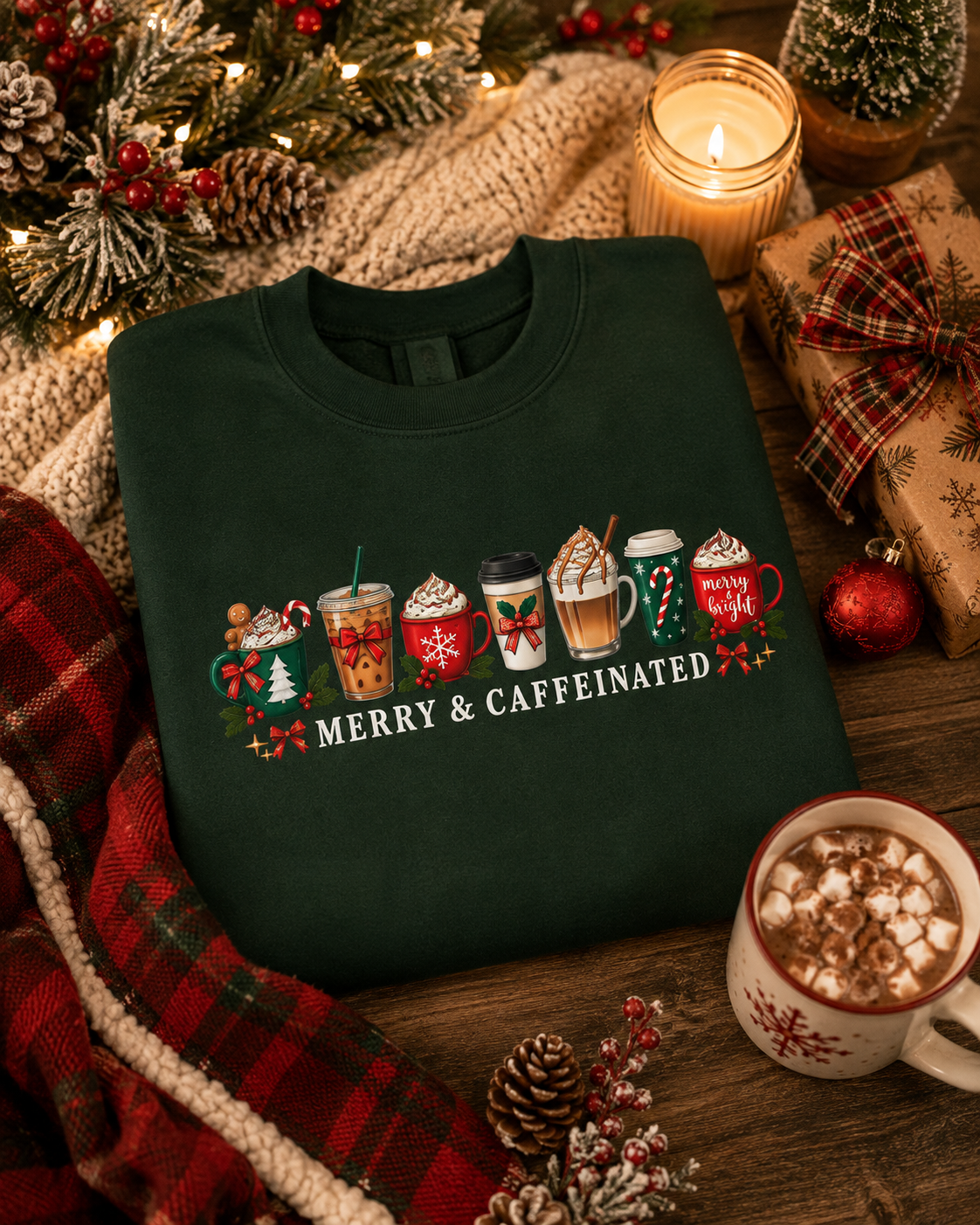 Merry and Caffeinated Sweatshirt