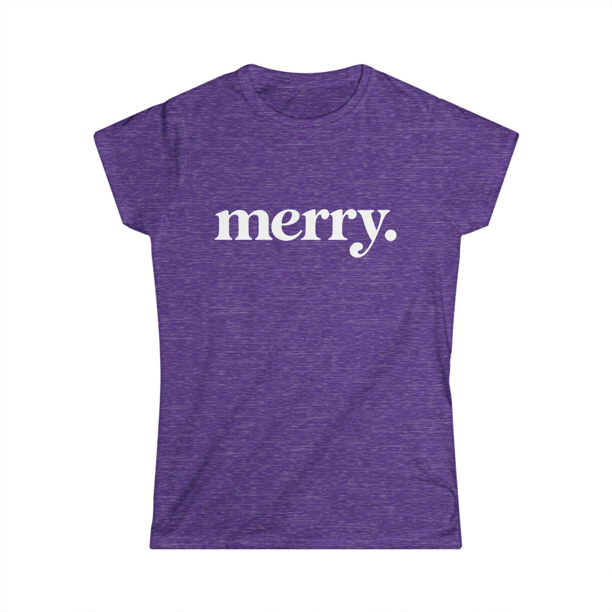 Merry Shirt Women, Minimalist Christmas T Shirt, Cute Holiday Tee, Red Xmas Shirt, Christmas Gift for Her, Simple Retro Merry Top