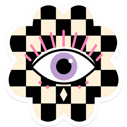 Checkered Charm Evil Eye