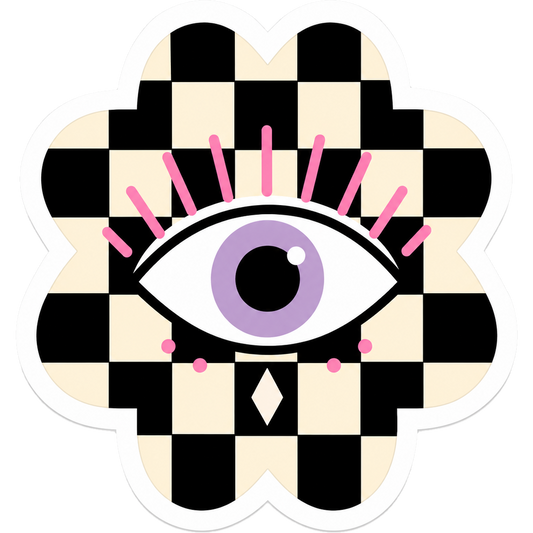 Checkered Charm Evil Eye