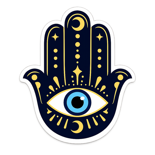 Hamsa Evil Eye Sticker