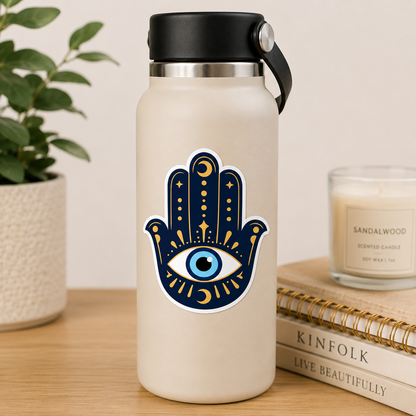 Hamsa Evil Eye Sticker